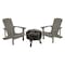 Flash Furniture 2 Gray Adirondack Chairs-Star & Moon Fire Pit JJ-C145012-32D-LTG-GG - alternate 10